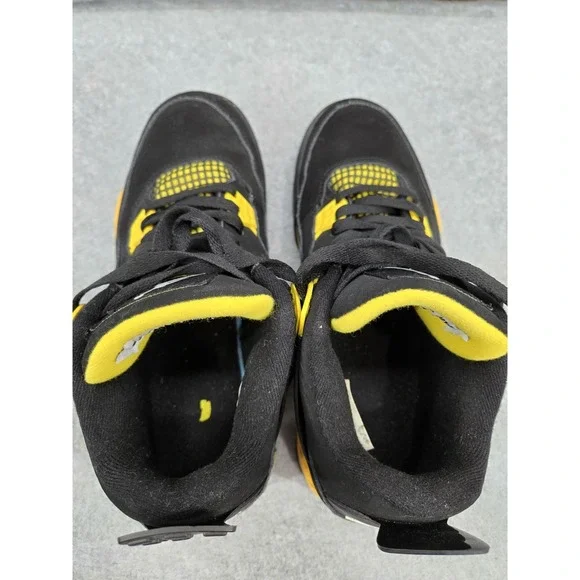 Nike Air Jordan Retro 4 "Yellow Thunder" US Men's Size 7.5 Womans 9 - Picture 9 of 9